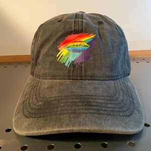 LGBTQ+ Rainbow Lips Hat